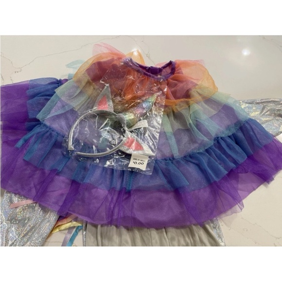 Silver and Pink Rock Star Unicorn Halloween Costume - Picture 7 of 7